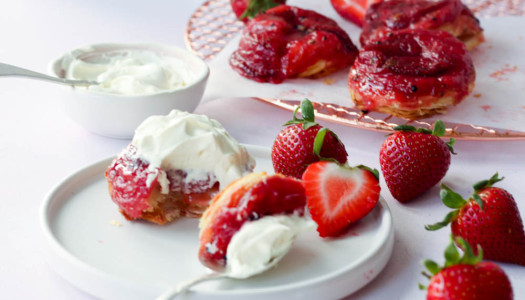 Mini Black Pepper & Strawberry Tarte Tatins