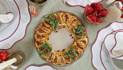 Holiday Sausage Roll Wreath